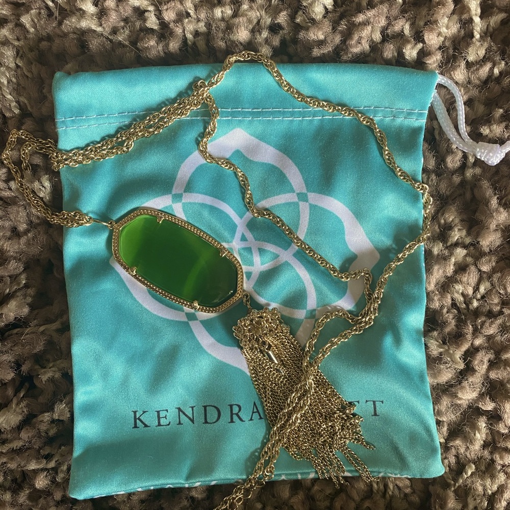 Kendra Scott Rayne Emerald Necklace